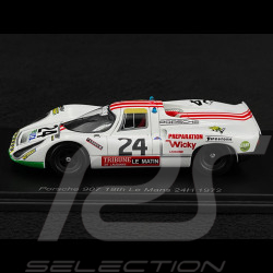 Porsche 907S n° 24 18. 24h Le Mans 1972 1/43 Spark S9776