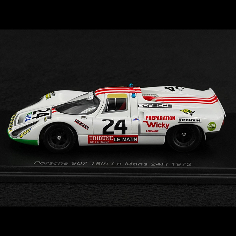 Porsche 907S n° 24 18th 24h Le Mans 1972 1/43 Spark S9776