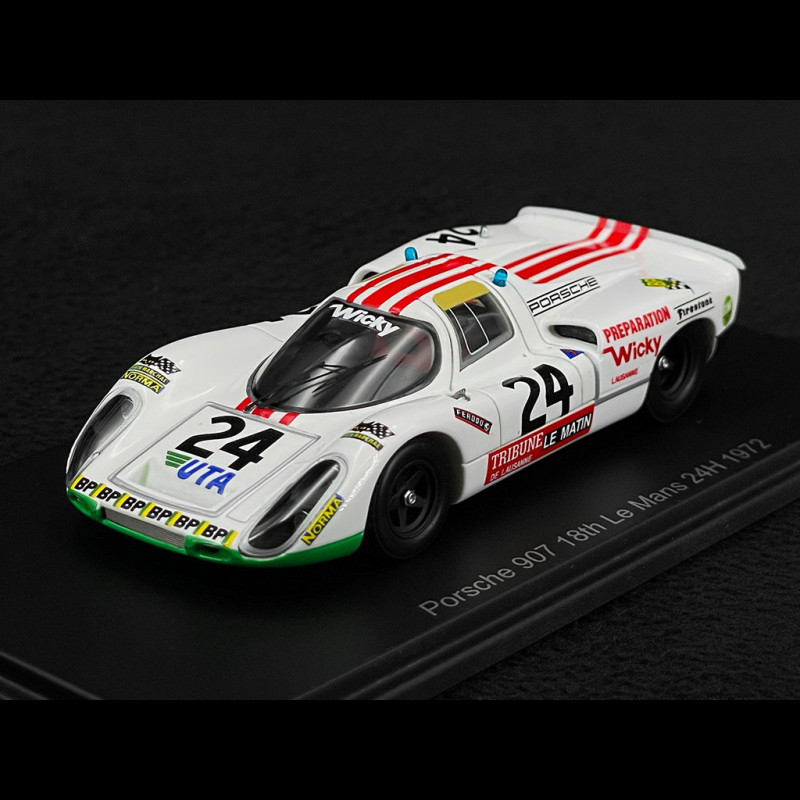 Porsche 907S n° 24 18ème 24h Le Mans 1972 1/43 Spark S9776