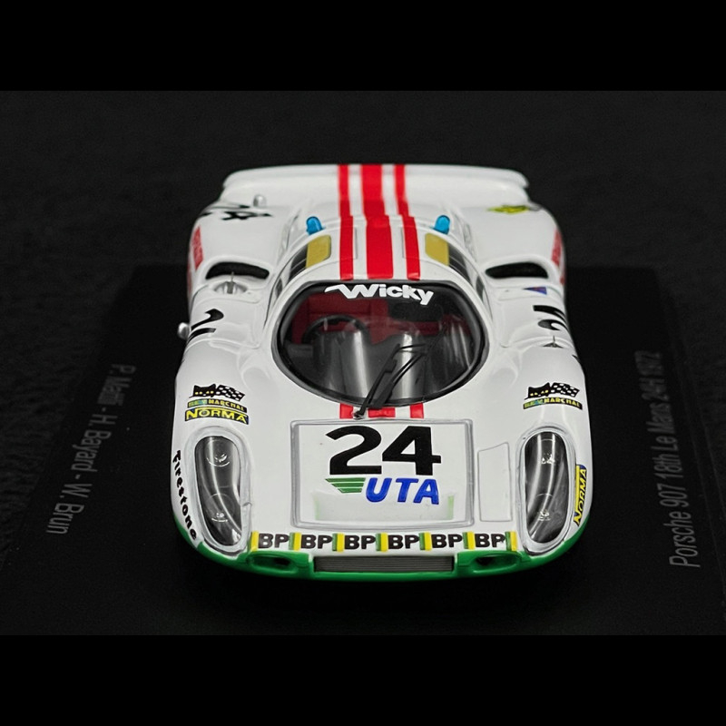Porsche 907S n° 24 18ème 24h Le Mans 1972 1/43 Spark S9776