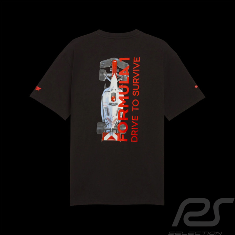 F1 T-Shirt Drive to Survive Puma Schwarz 701235387-002 - herren