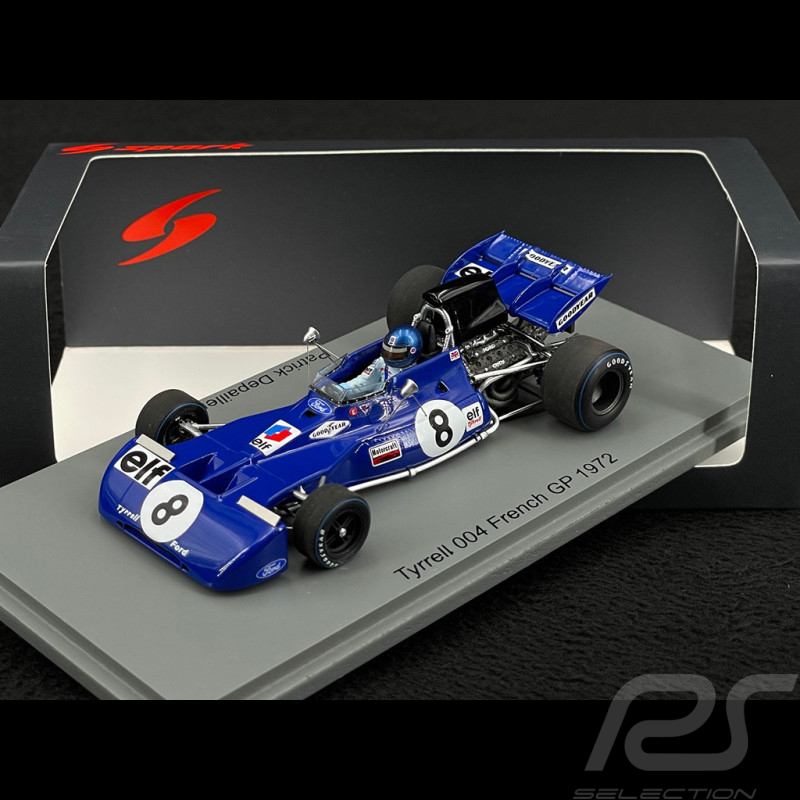 Patrick Depailler Tyrrell 004 n° 8 GP France 1972 1/43 Spark S7219