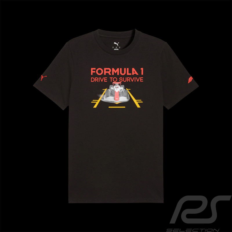 T-shirt F1 Drive to Survive Puma Graphique Noir 701235386-002 - homme