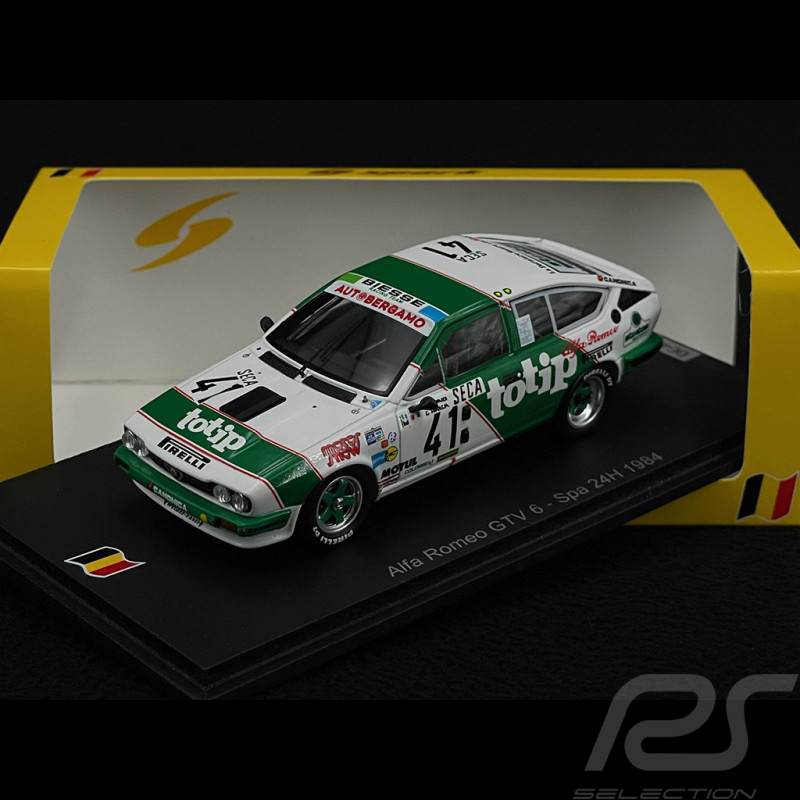 Alfa Romeo GTV 6 n° 41 24h Spa 1984 1/43 Spark SB424