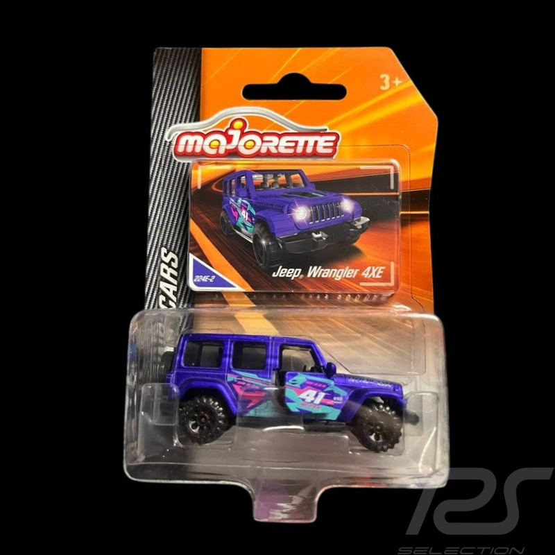 Jeep Wrangler 4XE 224E-2 Violet Racing Cars 1/59 Majorette 212084009