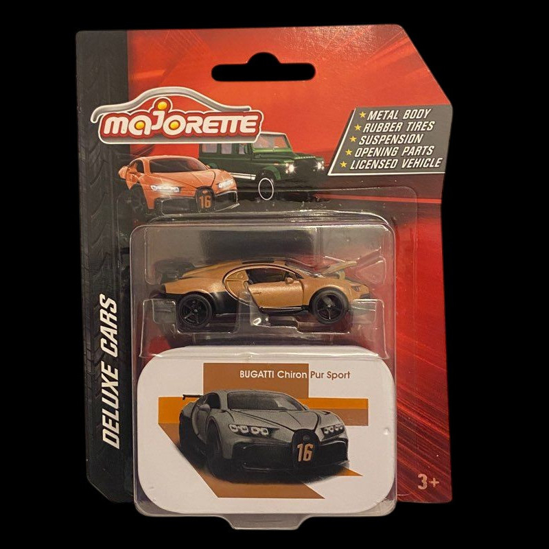 Bugatti Chiron Pur Sport Brown Deluxe Cars 1/59 Majorette 212053190