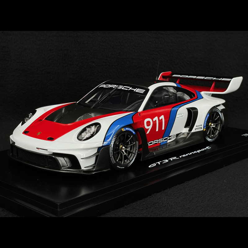 Porsche 911 GT3 R Rennsport Type 992 2024 Presentation White / Red