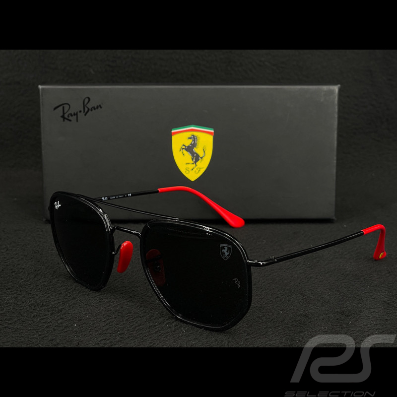 Lunettes de Soleil Ferrari x Ray-Ban F1 Team Leclerc / Hamilton Noir / Rouge L7950