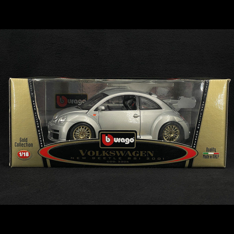 Volkswagen New Beetle RSI 2001 Silver 1/18 Bburago 3306