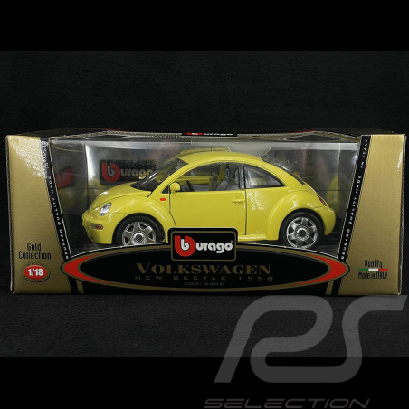 Volkswagen New Beetle 1998 Jaune 1/18 Bburago 3302