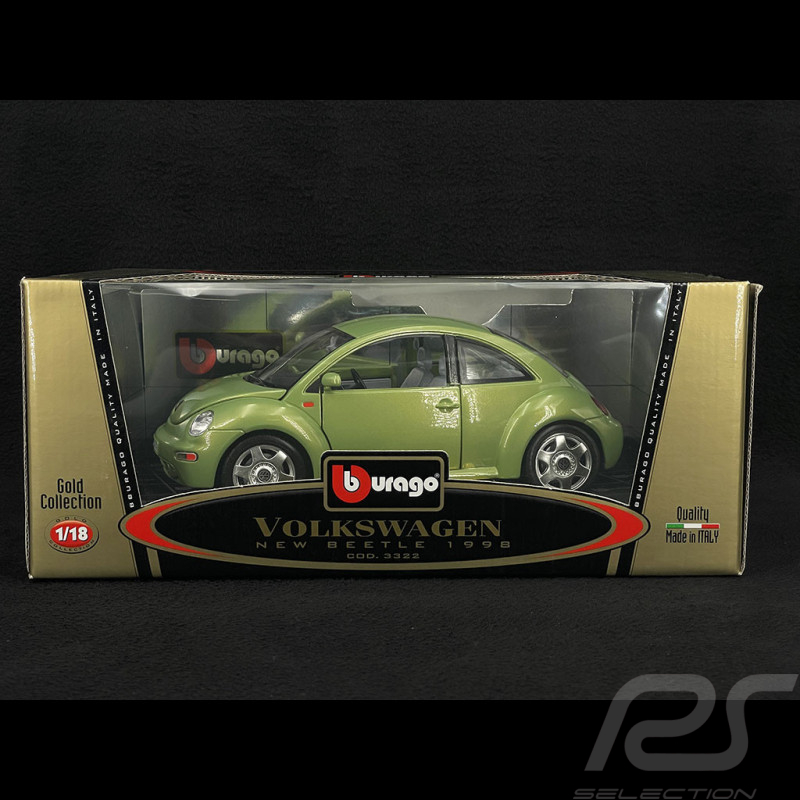 Volkswagen New Beetle 1998 Green 1/18 Bburago 3322