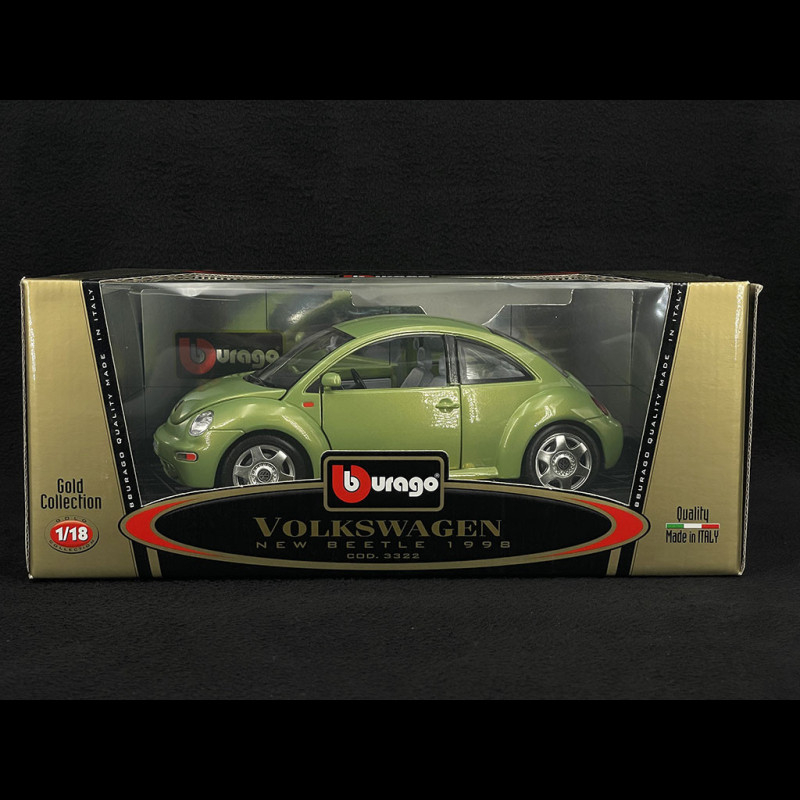 Volkswagen New Beetle 1998 Green 1/18 Bburago 3322
