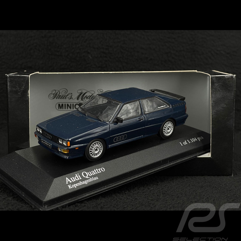 Audi Quattro 1981 Bleu 1/43 Minichamps 430019425