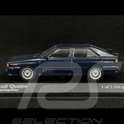 Audi Quattro 1981 Bleu 1/43 Minichamps 430019425