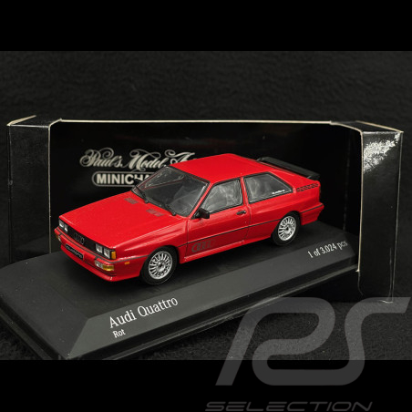 Audi Quattro 1981 Rouge 1/43 Minichamps 430019420