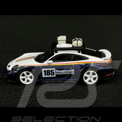 Porsche 911 Dakar Typ 922 2023 Roughroads Enzianblau / Weiß 1/64 Mini GT MGT00805-L