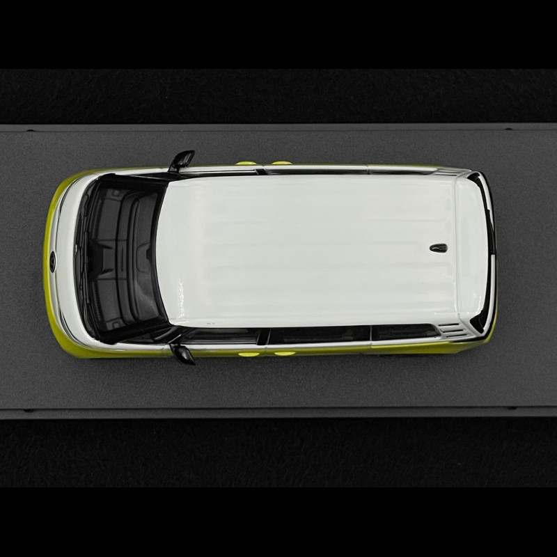 Miniature I-Scale 1/43 Volkswagen ID.Buzz Minibus 2023 - Jaune Et Blanc - Neuve
