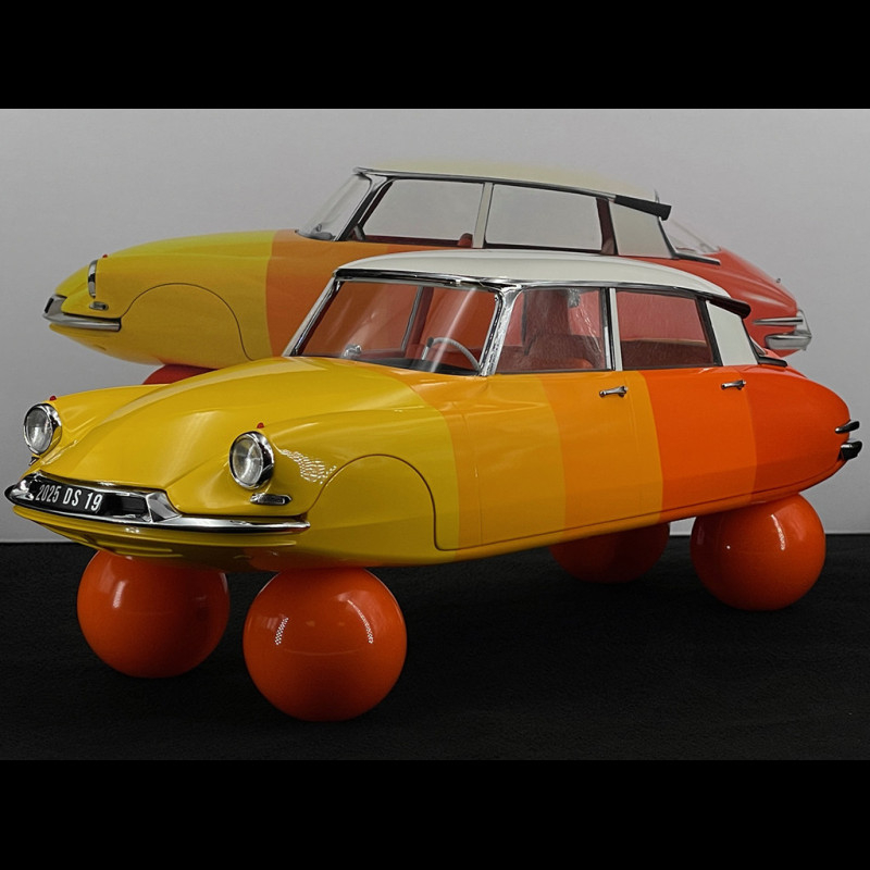 Citroën DS 19 1959 on Balloons Orange / Yellow 1/12 Norev 121581