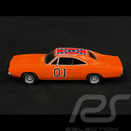 ちぇりー様 Dodge Charger 1969 General Lee Orange 1/43 Norev Jet-Car 950003