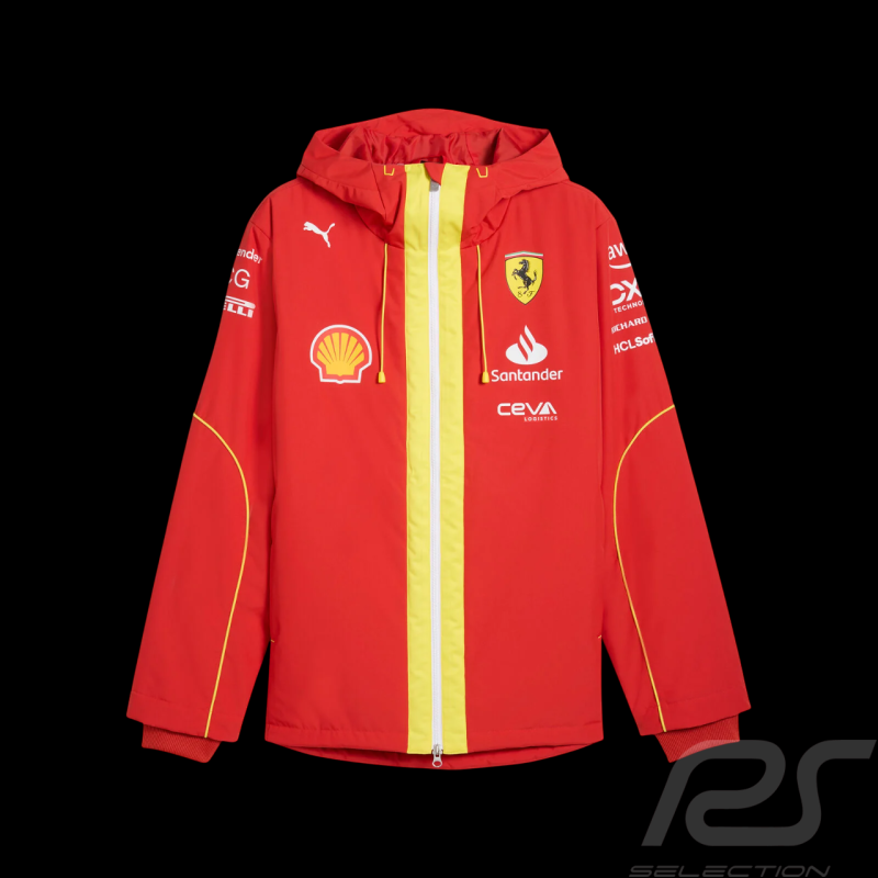 Veste Ferrari F1 Team Leclerc / Hamilton Puma Imperméable Rouge 701230152-001 - homme