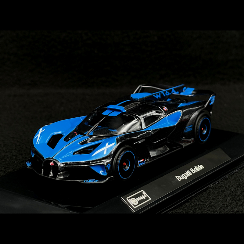 Bburago 18-38306 – Bugatti Bolide Scala 1:43 – Blu/nero – Modellino Auto Da Collezione
