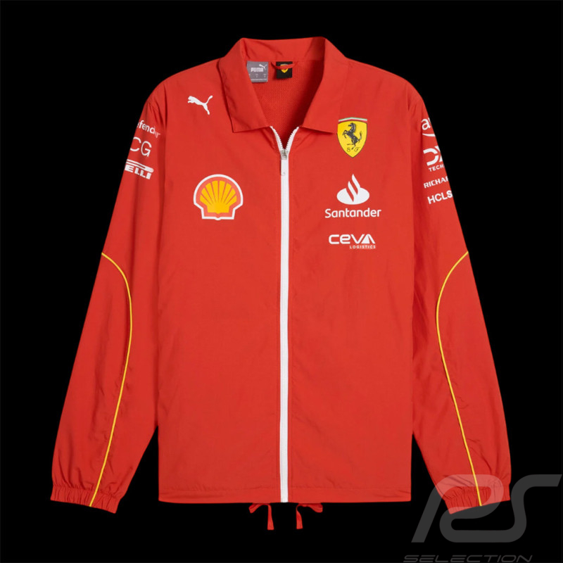 Veste Ferrari F1 Team Leclerc / Hamilton Puma Coupe-Vent Rouge 701227996-001 - homme