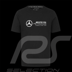 T-shirt Mercedes Pas Cher AMG Petronas F1 Team Russell Noir 701227037-001 - homme