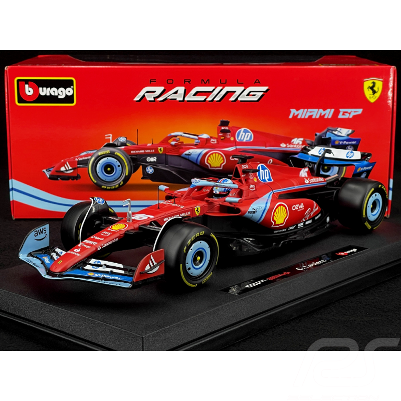Charles Leclerc Ferrari SF24 n° 16 3. GP Miami 2024 F1 1/18 Bburago 16815L-1