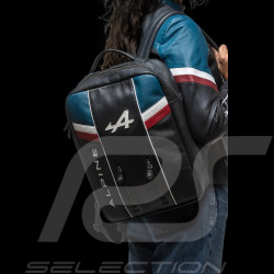 Sac à dos Alpine Cuir Bleu Marine 27683-1000