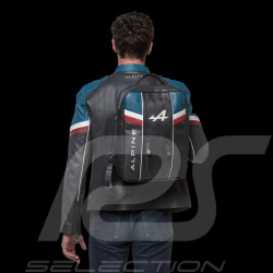 Alpine Rucksack Leder Marineblau 27683-1000