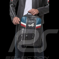 Alpine Rucksack Leder Marineblau 27683-1000