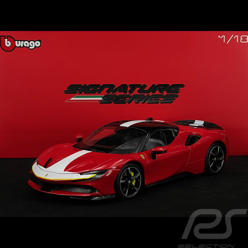 Ferrari SF90 Stradale Hybrid 2019 Rouge Corsa 1/18 Bburago Signature 16911