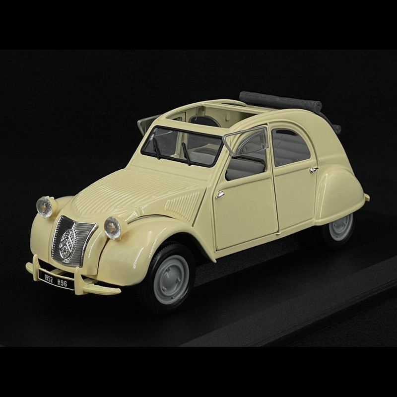 Miniature Maisto 1/18 – Citroën 2CV 1952 Grise, Toit Fermé, état Neuf (boîte)