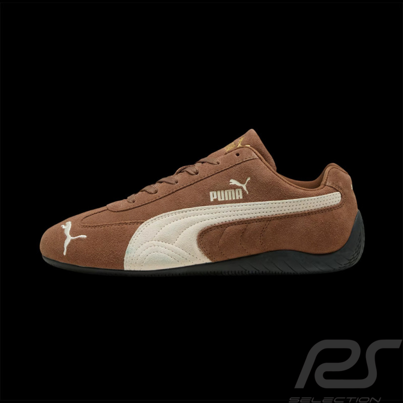 Chaussure Speedcat Puma Sport Sneaker Marron / Blanc 398846-31