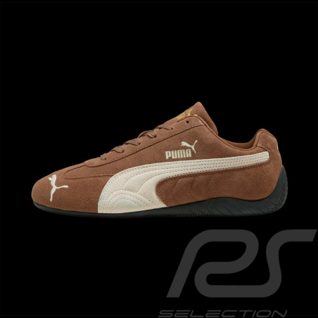 Chaussure Speedcat Puma Sport Sneaker Marron / Blanc 398846-31