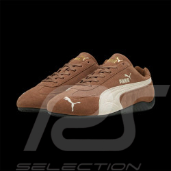 Chaussure Speedcat Puma Sport Sneaker Marron / Blanc 398846-31
