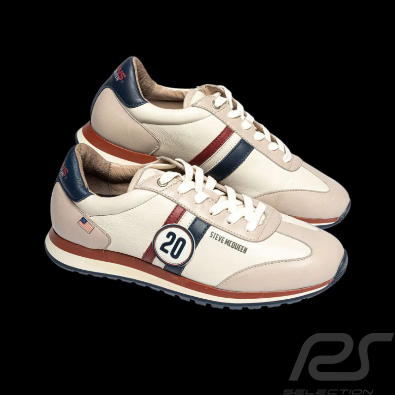 Steve McQueen Schuhe Leder Cool Ecru – Herren
