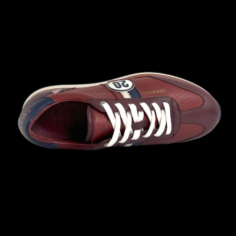 Chaussure Steve McQueen cuir Cool Rouge Foncé - Homme