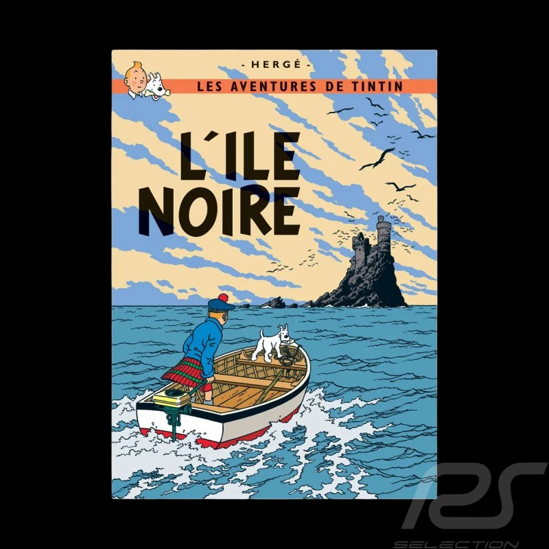 Carte postale Tintin - L'Île Noire