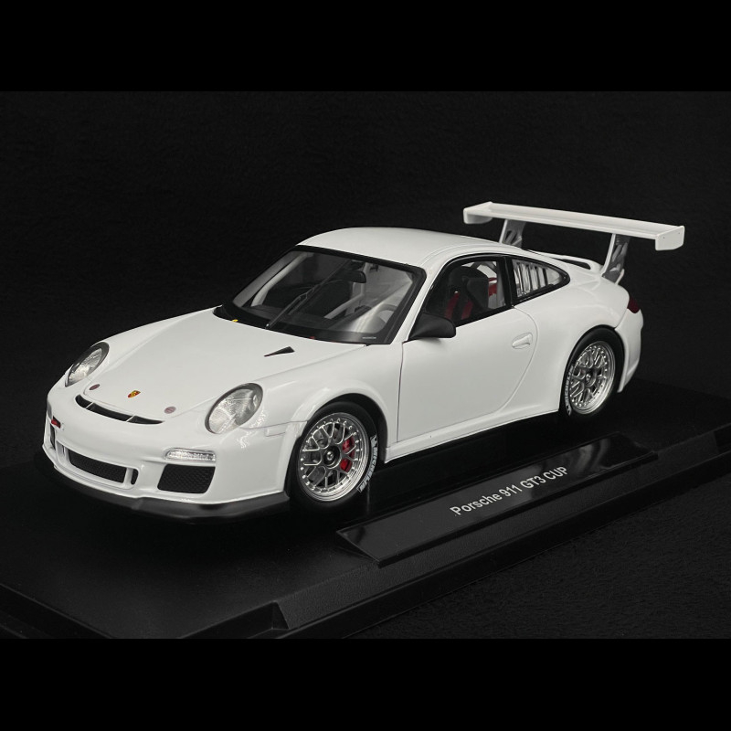Porsche 911 GT3 Cup (997 II) 1/18 Welly - Blanche - Modèle Neuf