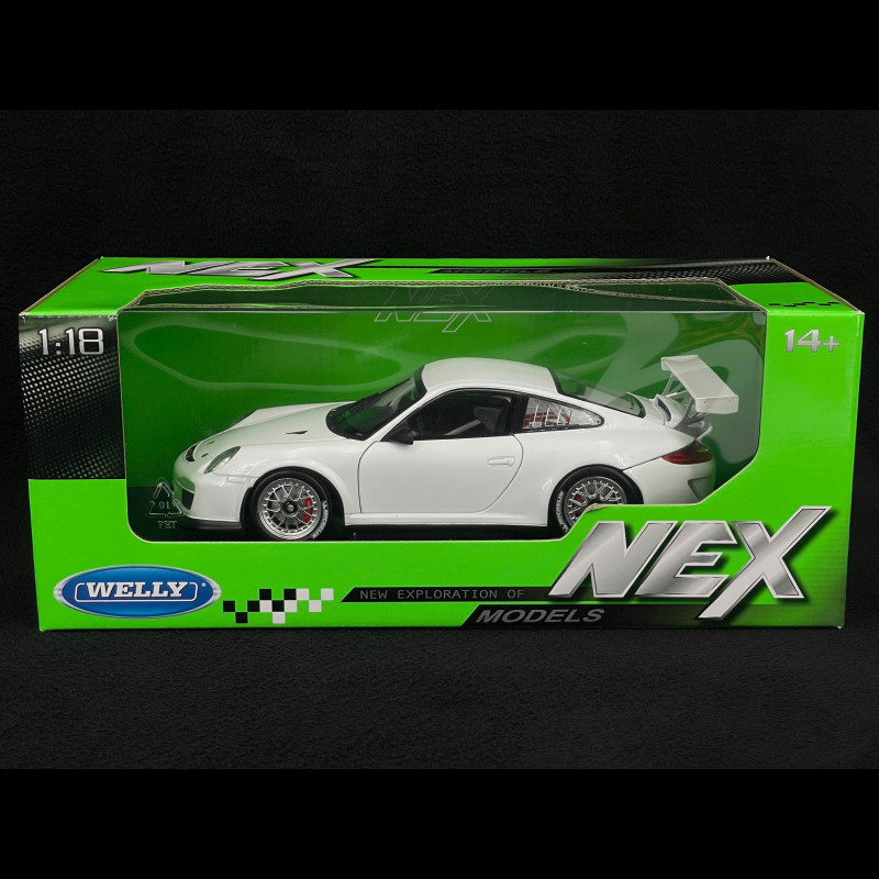 Miniatures montées - Porsche 911 GT3 RS blanc 1/24 Welly