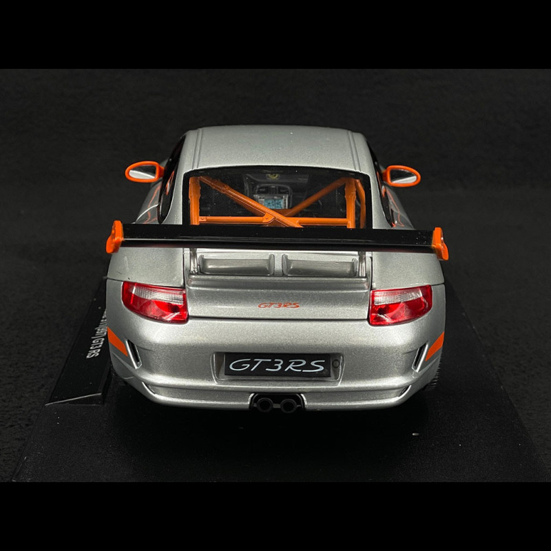 Porsche 911 GT3 RS 997 3.6 ph 1 grey / oranges strips 2007 1/18