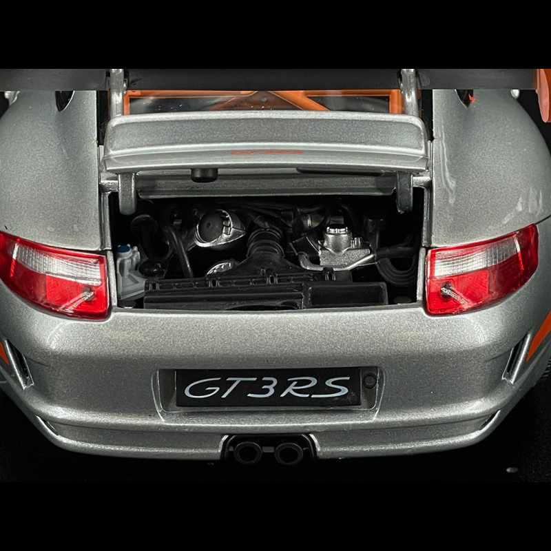 Porsche 911 GT3 RS 997 3.6 ph 1 grey / oranges strips 2007 1/18