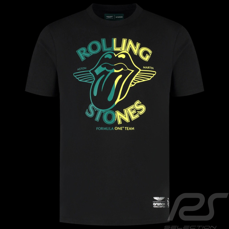 Aston Martin F1 x Rolling Stones Herren T-Shirt Schwarz 701235917001