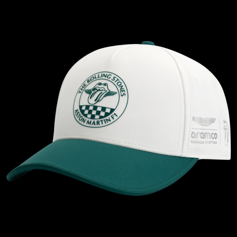 Aston Martin Hat F1 2025 x The Rolling Stones Alonso White/Green