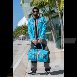 Steve McQueen Lederjacke Liam Blau Nordic Herren – Racing-Stil 1971 27671-0611