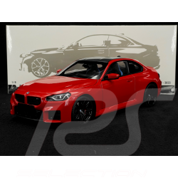 BMW M2 G87 2023 Rouge Métallisé 1/18 Minichamps 110023120