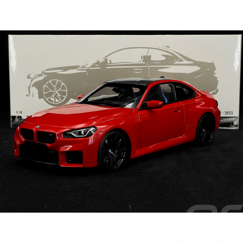 BMW M2 G87 2023 Rouge Métallisé 1/18 Minichamps 110023120