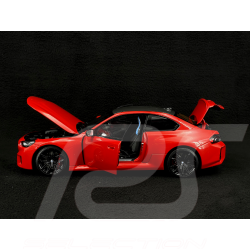 BMW M2 G87 2023 Rouge Métallisé 1/18 Minichamps 110023120