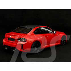 BMW M2 G87 2023 Rouge Métallisé 1/18 Minichamps 110023120